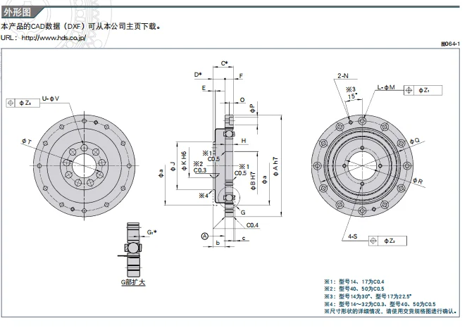 哈默納科諧波減速機-CSD系列組件型-精越伺服